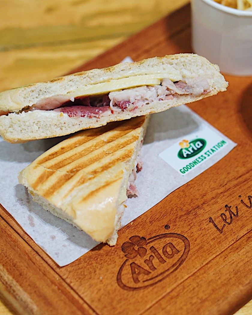 Homemade Premium Corned Beef Sandwich with Arla Emmental Cheese