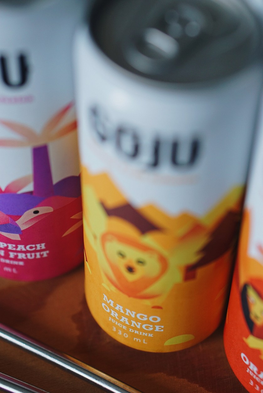 GoJu Natural Fruit Infusion uses spirit animals that creates character to each flavor, consumers can also relate their personalities to these brand icons.
