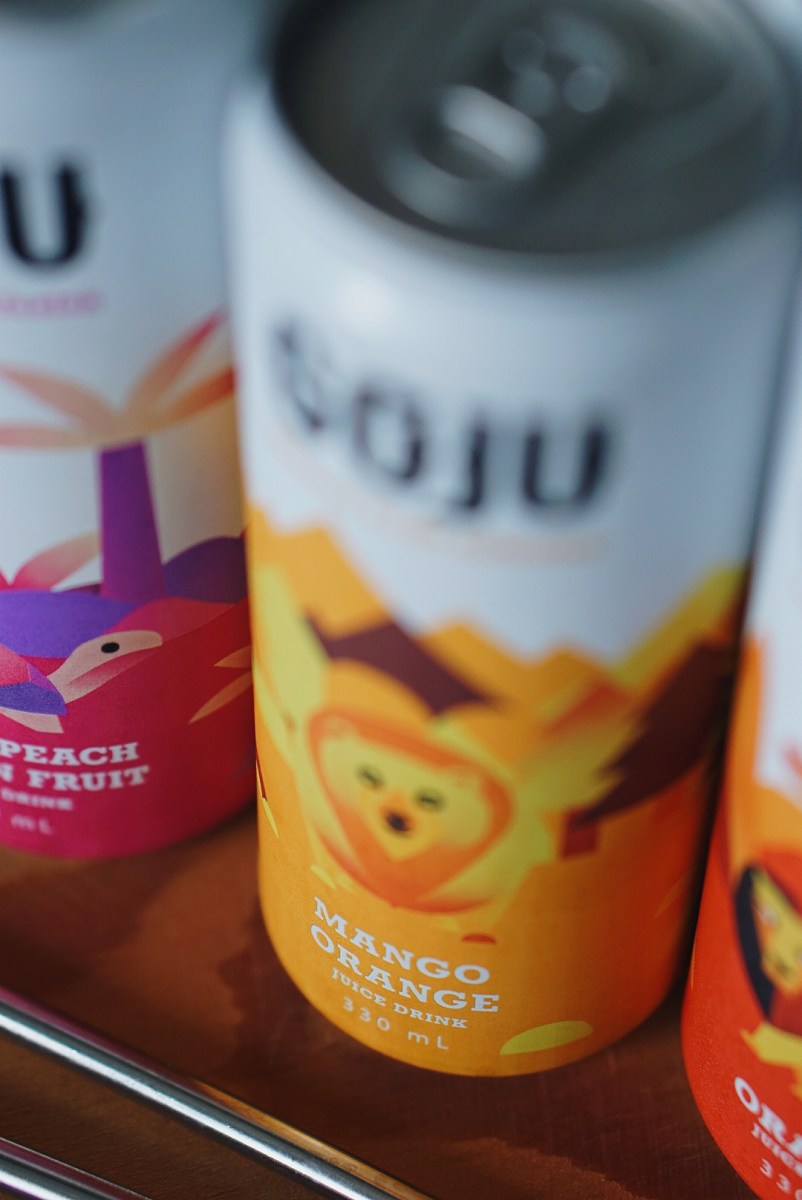 GoJu Natural Fruit Infusion uses spirit animals that creates character to each flavor, consumers can also relate their personalities to these brand icons.